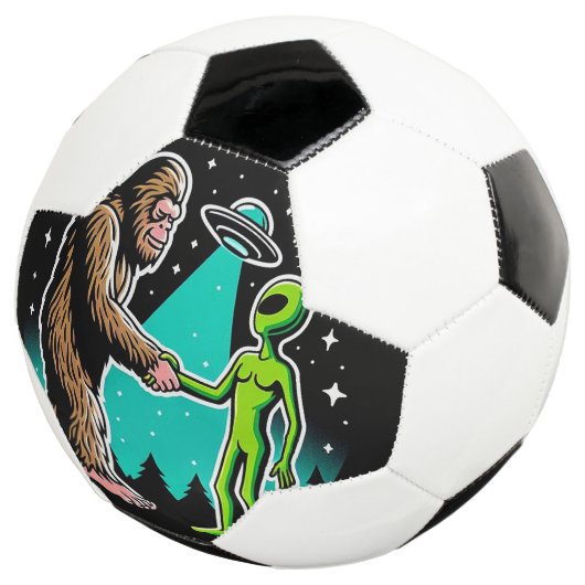 Bigfoot trifft Alien Fußball (Dreiviertel)
