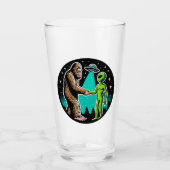 Bigfoot trifft Alien Glas (Vorderseite)