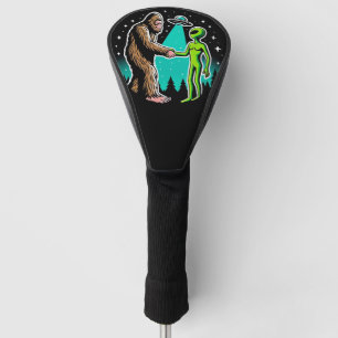 Bigfoot trifft Alien Golf Headcover