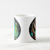 Bigfoot trifft Alien Kaffeetasse (Mittel)