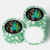 Bigfoot trifft Alien Pokerchips (Stapel)