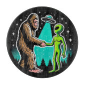 Bigfoot trifft Alien Schneidebrett (Vorderseite)