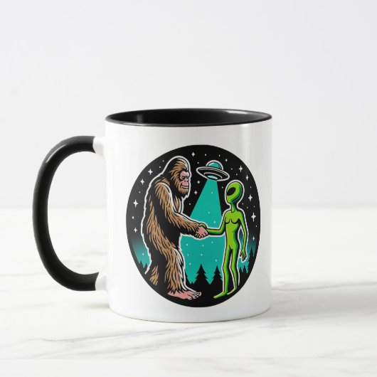Bigfoot trifft Alien Tasse (Links)