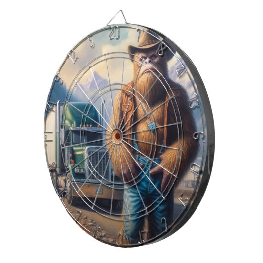 Bigfoot Truck Dartscheibe (Vorderseite rechts)