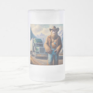 Bigfoot Truck Mattglas Bierglas