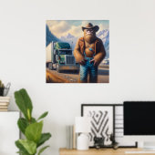 Bigfoot Truck Poster (Heimbüro)