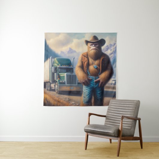 Bigfoot Truck Wandteppich (Beispiel)