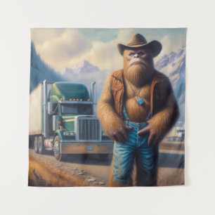 Bigfoot Truck Wandteppich