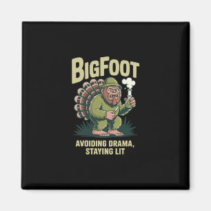 Bigfoot Truthahn Bong vermeidet Drama Bleibt Lit T Magnet