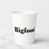 Bigfoot Tubing Pappbecher (Rückseite)