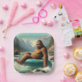 Bigfoot Tubing Pappteller (Party)