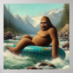 Bigfoot Tubing Poster
