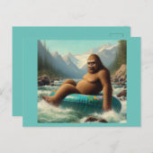 Bigfoot Tubing Postkarte (Vorne/Hinten)