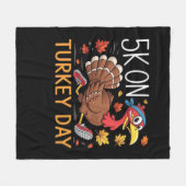 Bigfoot Turkey Pumpkin Erntedank Day Classic T- Fleecedecke (Vorderseite (Horizontal))