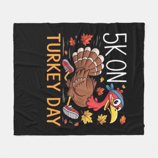 Bigfoot Turkey Pumpkin Erntedank Day Classic T- Fleecedecke (Vorderseite (Horizontal))