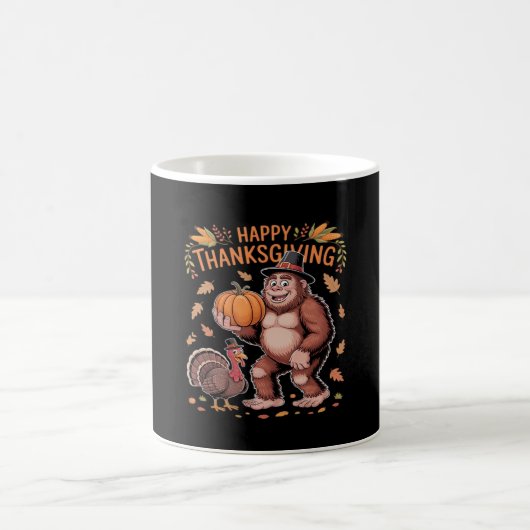 Bigfoot Turkey Pumpkin Erntedank Day Classic T- Kaffeetasse (Mittel)