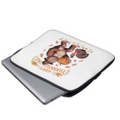 Bigfoot Turkey Pumpkin Erntedank Day Classic T- Laptopschutzhülle (Vorne Knopf)