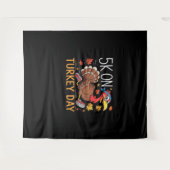 Bigfoot Turkey Pumpkin Erntedank Day Classic T- Wandteppich (Vorderseite (Horizontal))