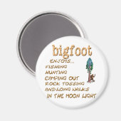 Bigfoot tut es nicht magnet (Vorderseite/Rückseite)