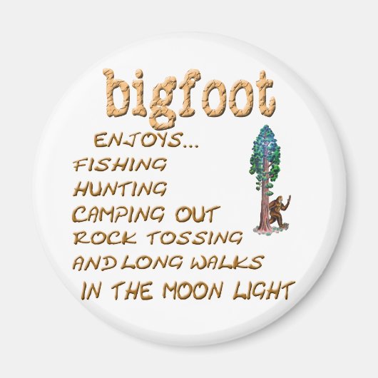Bigfoot tut es nicht magnet (Vorne)