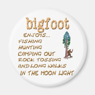 Bigfoot tut nicht magnet