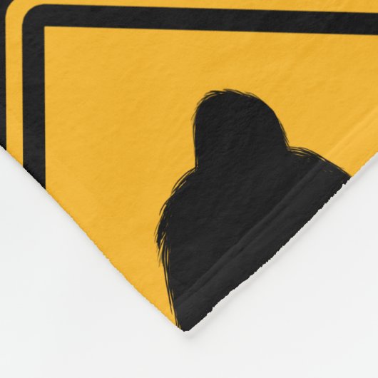 Bigfoot-Überfahrt unterzeichnet Muster Fleecedecke (Ecke)