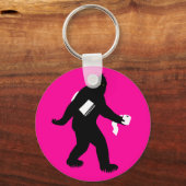 Bigfoot überrascht schlüsselanhänger (Vorderseite)