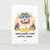 Bigfoot überraschte (erhalten Sie gut) Karte (Rückseite)