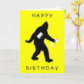 Bigfoot überraschte karte (Gelbe Blume)