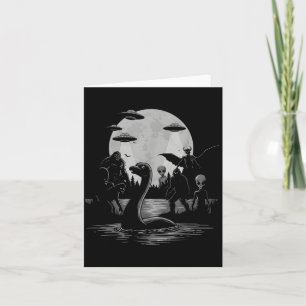 Bigfoot UFO Loch Ness Monster Mothman und Aliens! Karte