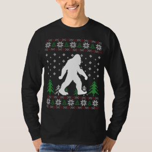 Bigfoot Ugly Christmas Cool X-Mas Pajama Pj Party T-Shirt