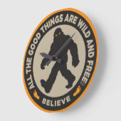 Bigfoot-Uhr Große Wanduhr (Winkel)