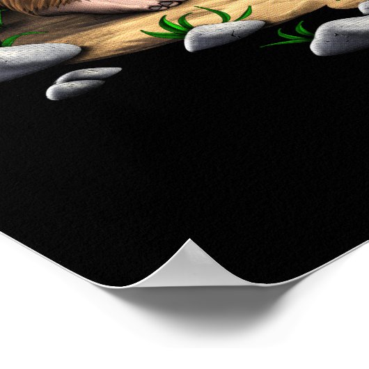 Bigfoot und Alien Camping Poster (Ecke)