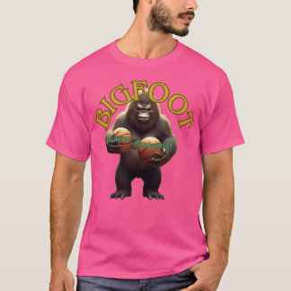Bigfoot und Basketball T-Shirt
