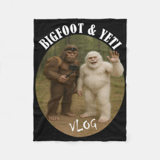 Bigfoot und Freund Vlog lustiges Camping Wandern S Fleecedecke