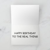 Bigfoot- und Larry-Geburtstags-Karte Karte (Innenseite)