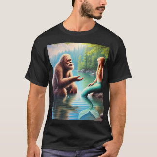 Bigfoot und Meerjungfrau - Freunde für immer T-Shirt