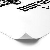 Bigfoot und Nessie Loch Ness Personalisiert Text Poster (Ecke)