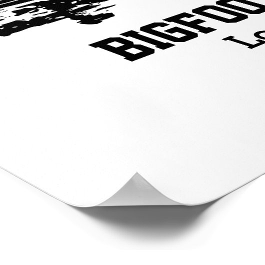 Bigfoot und Nessie Loch Ness Personalisiert Text Poster (Ecke)