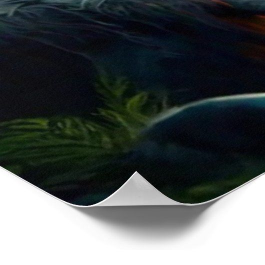 Bigfoot und Obermoonlit Forest Poster (Ecke)