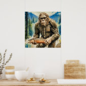 Bigfoot und Trout Poster (Küche)
