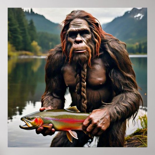 Bigfoot und Trout Poster (Vorne)