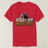 Bigfoot und Wilder Junge in Not T-Shirt (Design vorne)