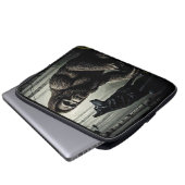 Bigfoot und Wolf Laptopschutzhülle (Vorne Knopf)