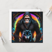 Bigfoot und Wolf Portal Karte (Vorderseite/Rückseite Beispiel)