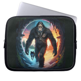 Bigfoot und Wolf Portal Laptopschutzhülle