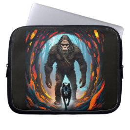 Bigfoot und Wolf Portal Laptopschutzhülle