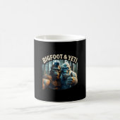 Bigfoot und Yeti Selfie Kryptid Squatch Jäger Kaffeetasse (Mittel)