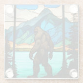 Bigfoot-Untersetzer Glasuntersetzer (Rückseite)