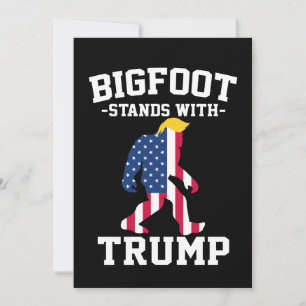Bigfoot unterstützt Trump 2024 Wahlen Einladung
